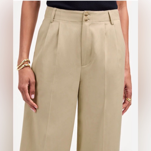 NWT Madewell The Petite Harlow Wide-Leg Pant in Drapey Twill - Picture 3 of 4
